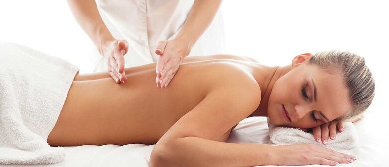 Massage zur Behandlung von Rückenschmerzen
