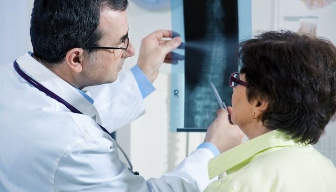 Röntgen der Wirbelsäule mit Osteochondrose