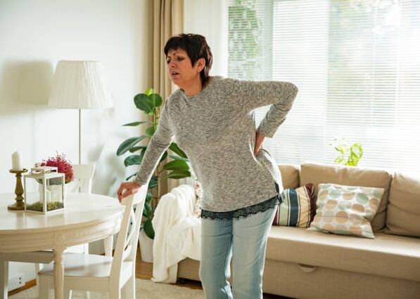 Osteochondrose bei einer Frau